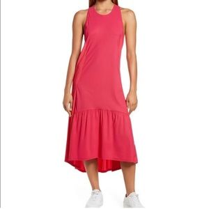 Like new! Sweaty Betty Explorer Ace Midi Dress Pink Sleeveless Size Small